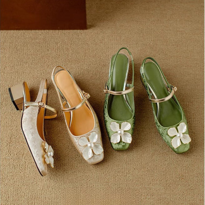 Matilde – Eleganti scarpe da donna con dettaglio floreale