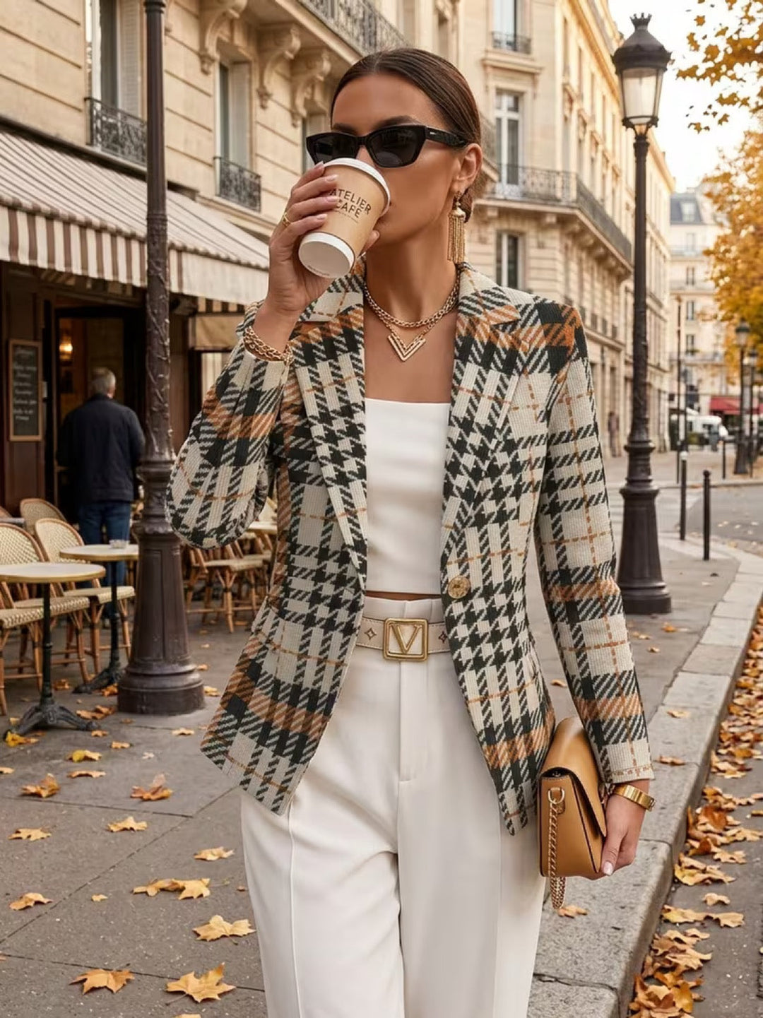 Madison | Blazer da Donna a Finto Scozzese