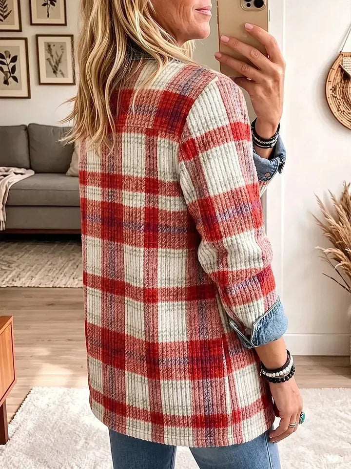Helene | Giacca di jeans vintage con patchwork
