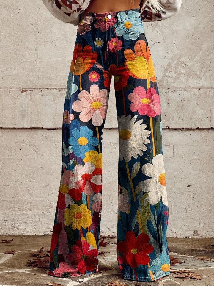 Wendy | Pantaloni floreali allegri