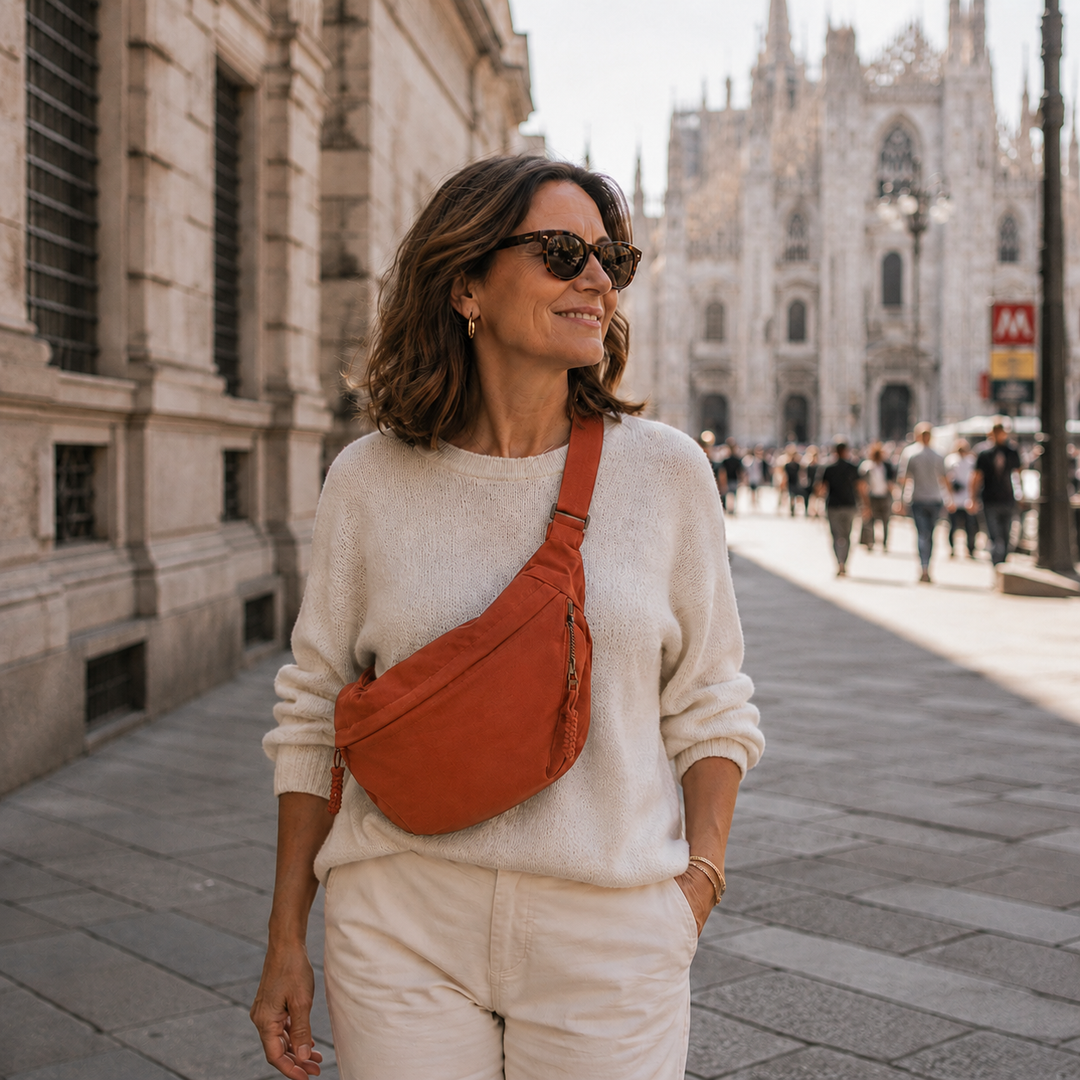 Paola | Borsa a Spalla in Arancione