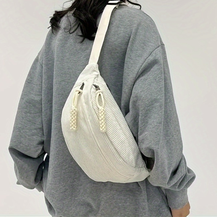 Giorgia | Borsa a Spalla in Velluto a Coste