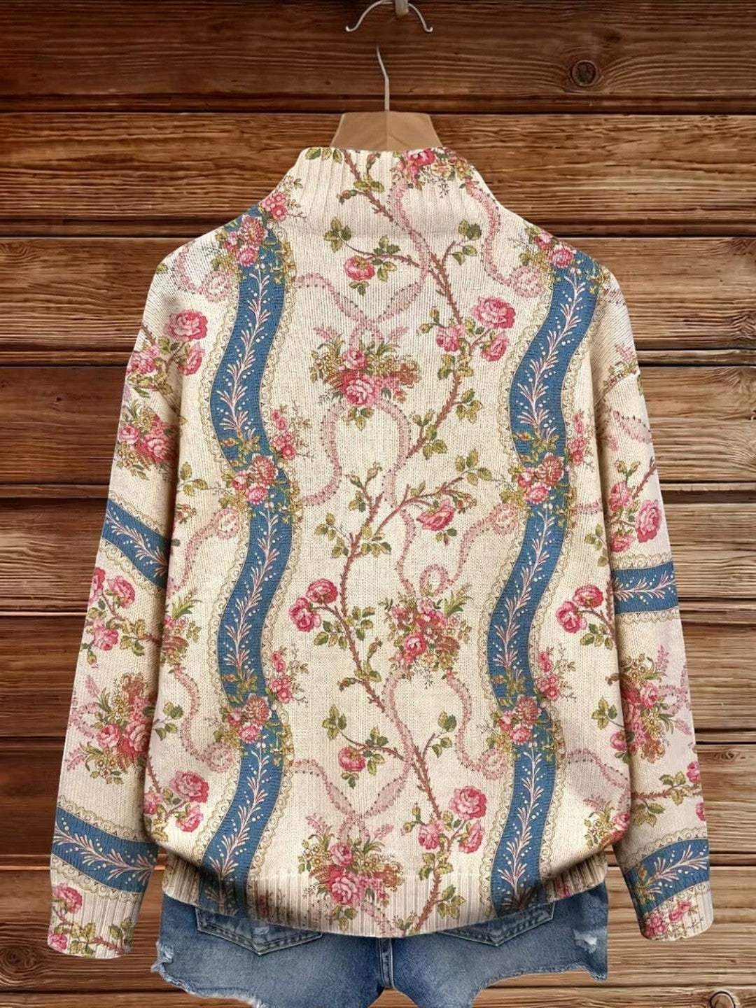 Serena | Cardigan con motivo di rose