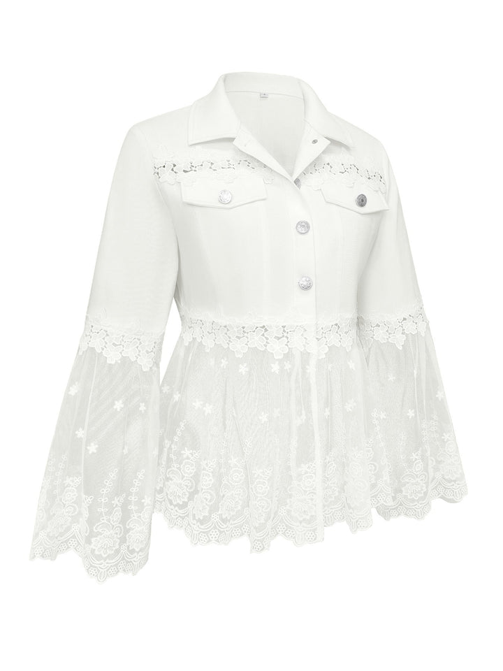 Anna | Giacca con inserti in pizzo