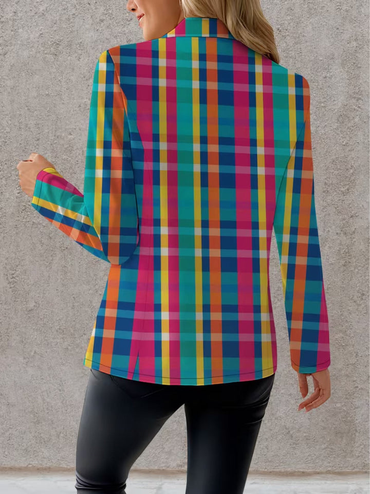 Scarlett | Blazer da Donna Multicolore a Quadri