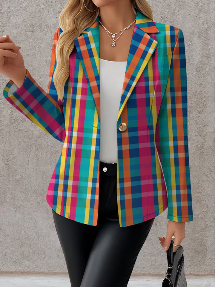 Scarlett | Blazer da Donna Multicolore a Quadri