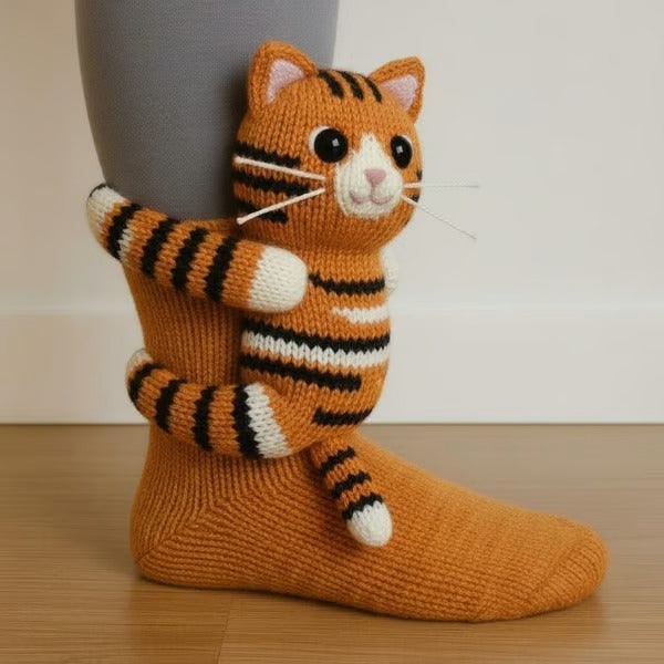 Sanne | Calzini Coccolosi Gatto Rosso