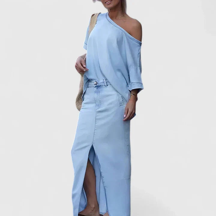 Averlynn | Set di Gonna Maxi Elegante