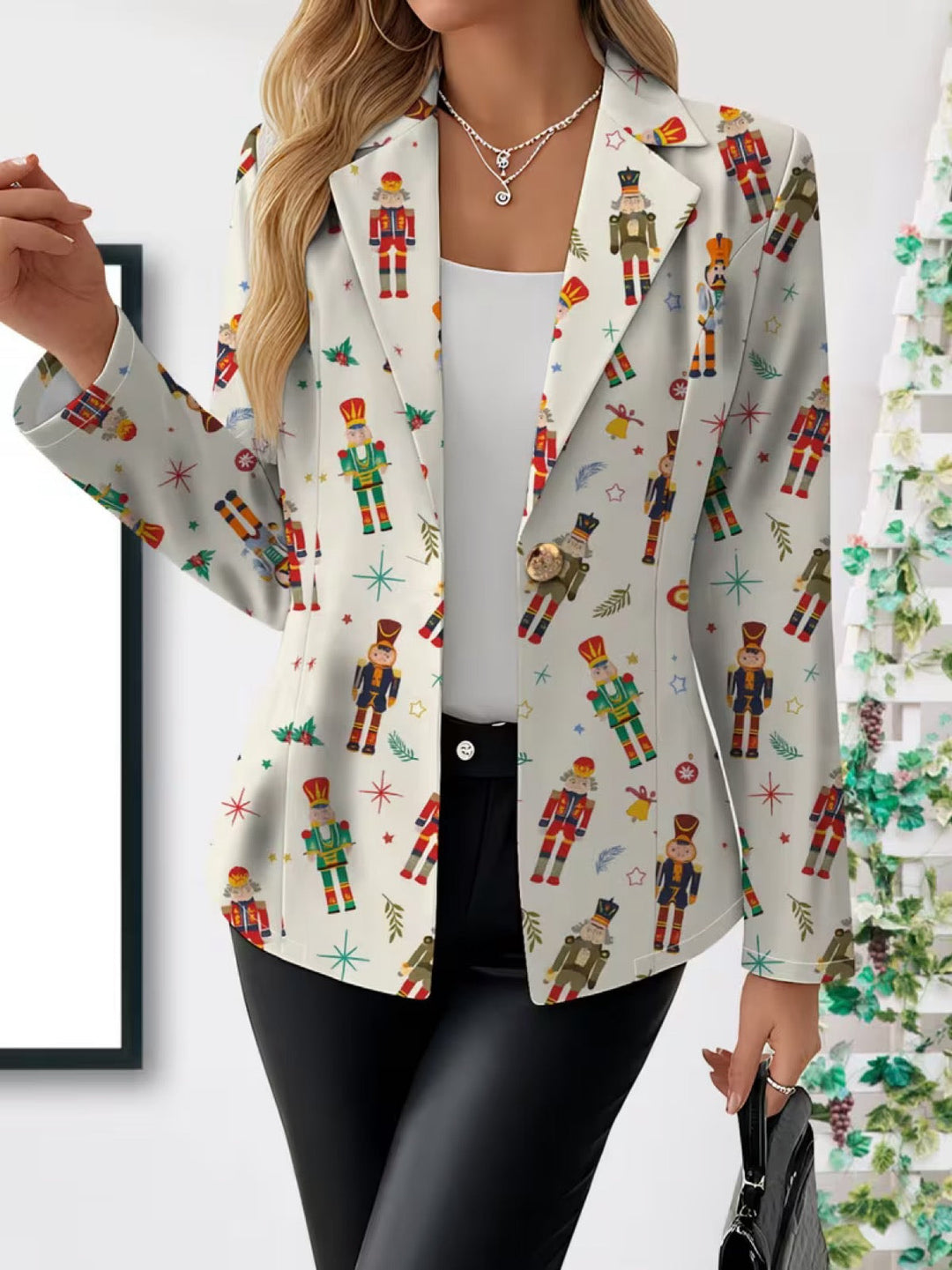Grace | Blazer da donna con stampa di schiaccianoci
