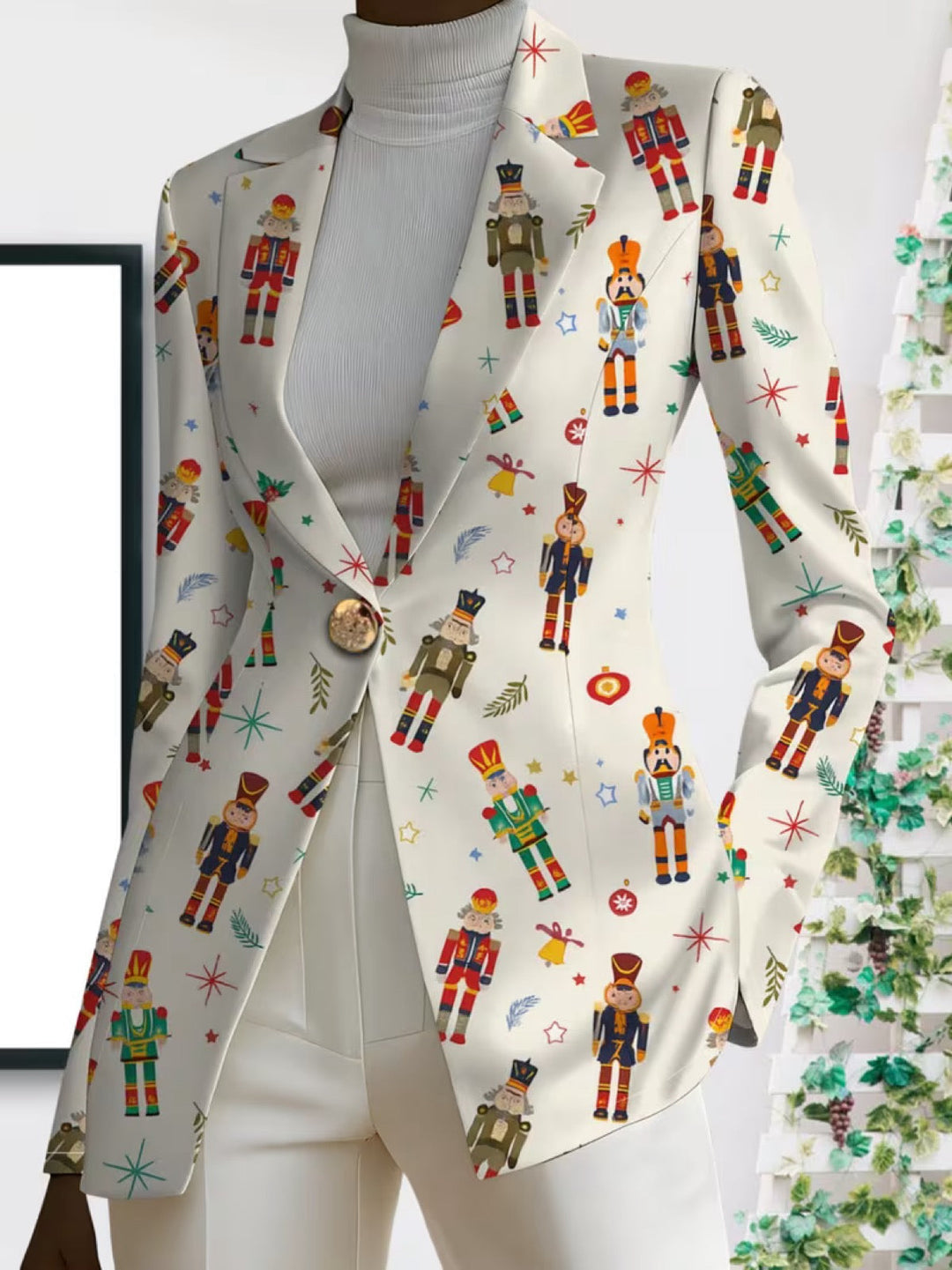Grace | Blazer da donna con stampa di schiaccianoci