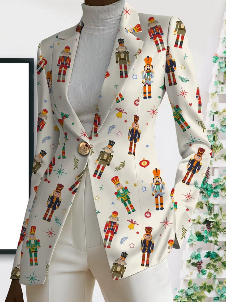 Grace | Blazer da donna con stampa di schiaccianoci